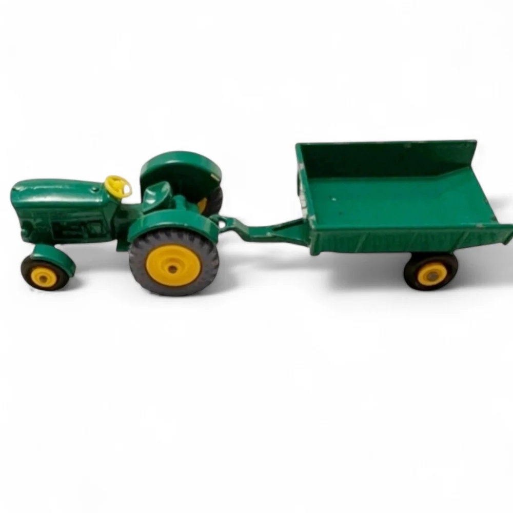 JOHN DEERE Farm Tractor Set Trailer Metal Die Cast Lesney Matchbox Toy 50 51